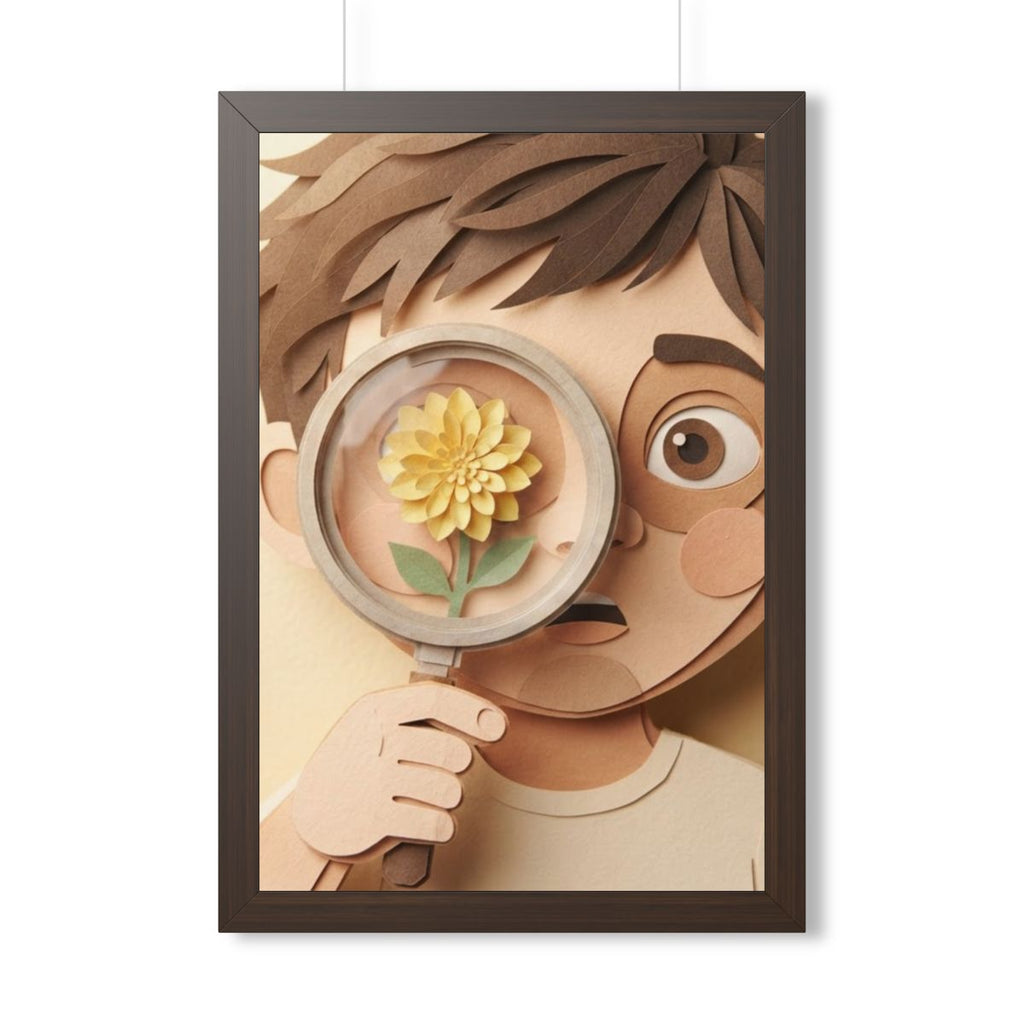 Framed Vertical Poster - Wonder of Nature — Walnut (11×14......