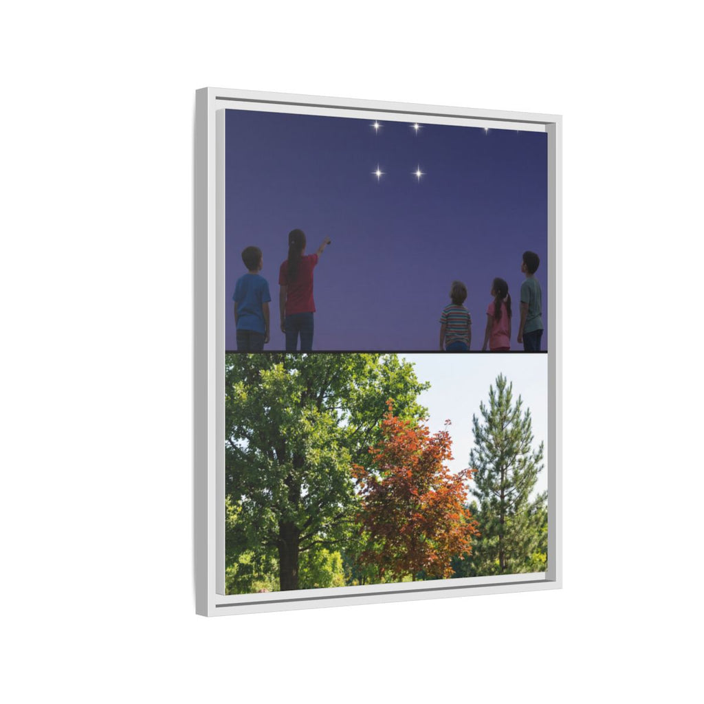 Framed Matte Canvas - Discovery — White / 1.25"