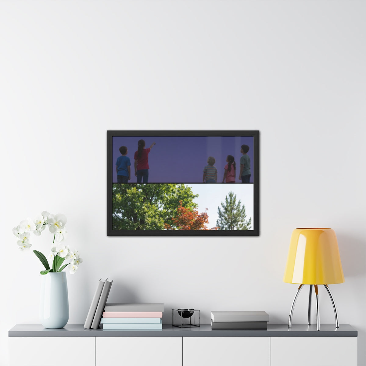Framed Posters - Stardust & Forest Discovery — Landscape......