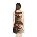Girls' Sleeveless Sundress with Vintage Memory Art