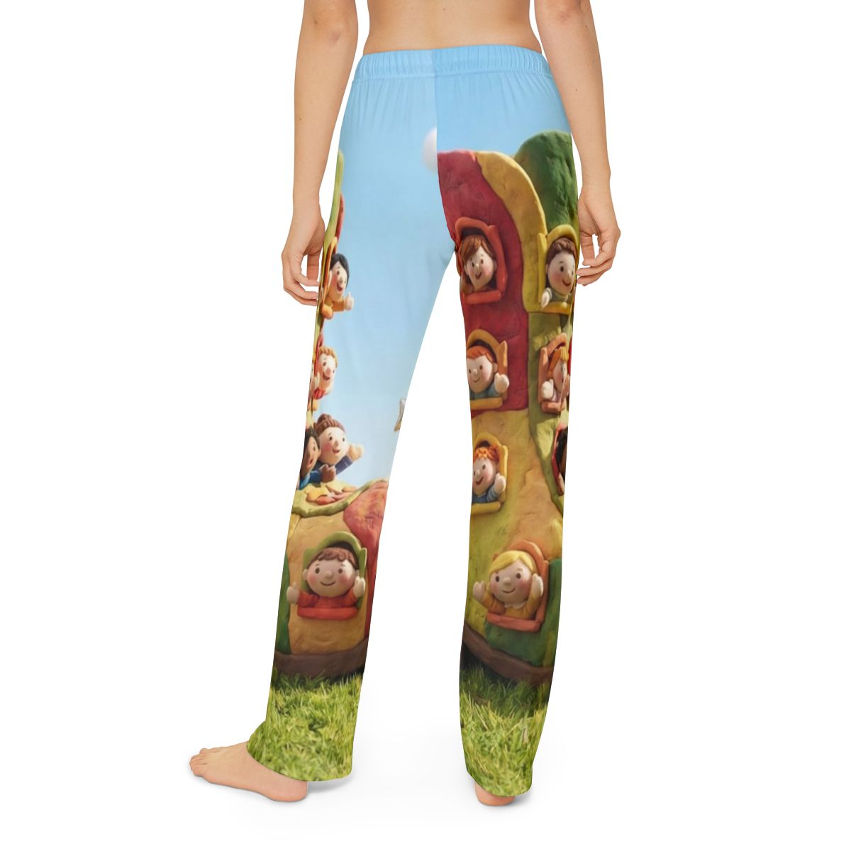 Kids Lounge Pants - Storybook Shoe House Cottagecore Art |...