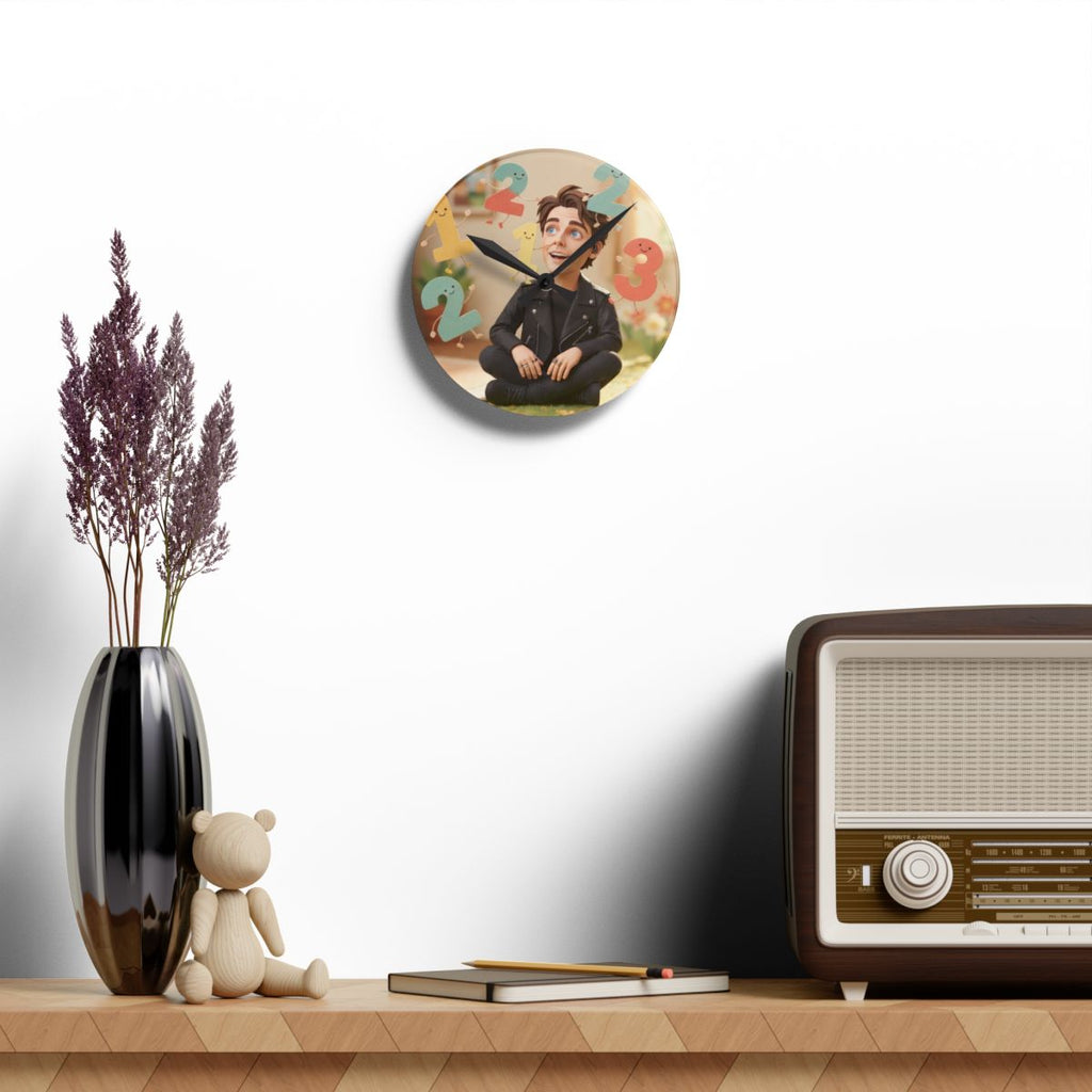 Acrylic Wall Clock - Playful Counting Time | Echovira...