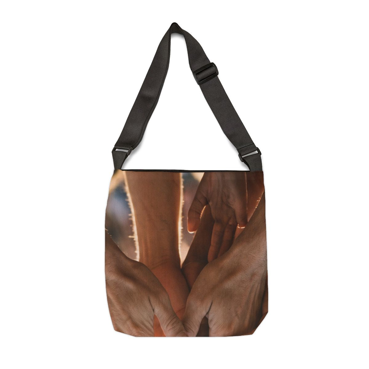 Adjustable Tote Bag - Golden Rays of Unity Wall Art |...