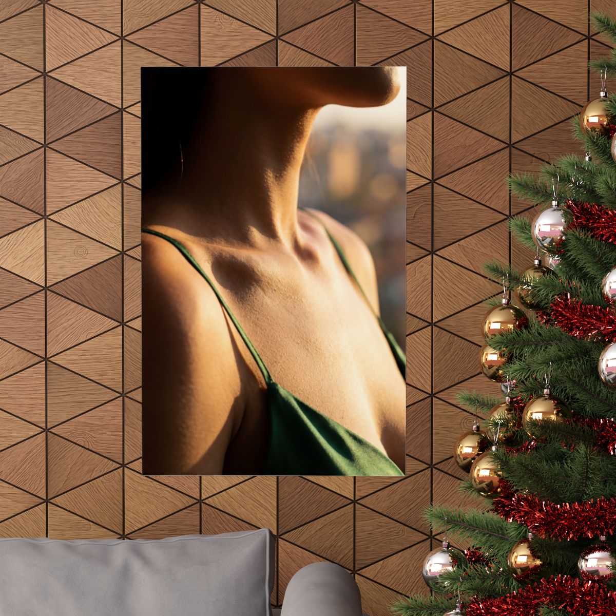 Matte Vertical Posters - Golden Hour Glow - Minimalist... |...