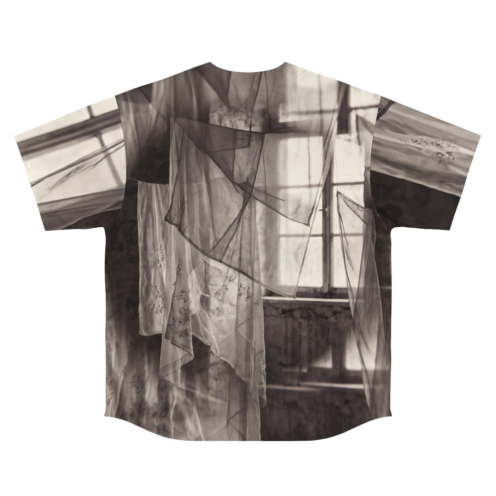 Men's Baseball Jersey - Spectral Veils | Echovira Gallery