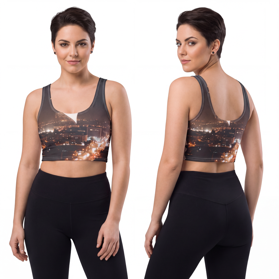 Sports Bra - Midnight City Romance