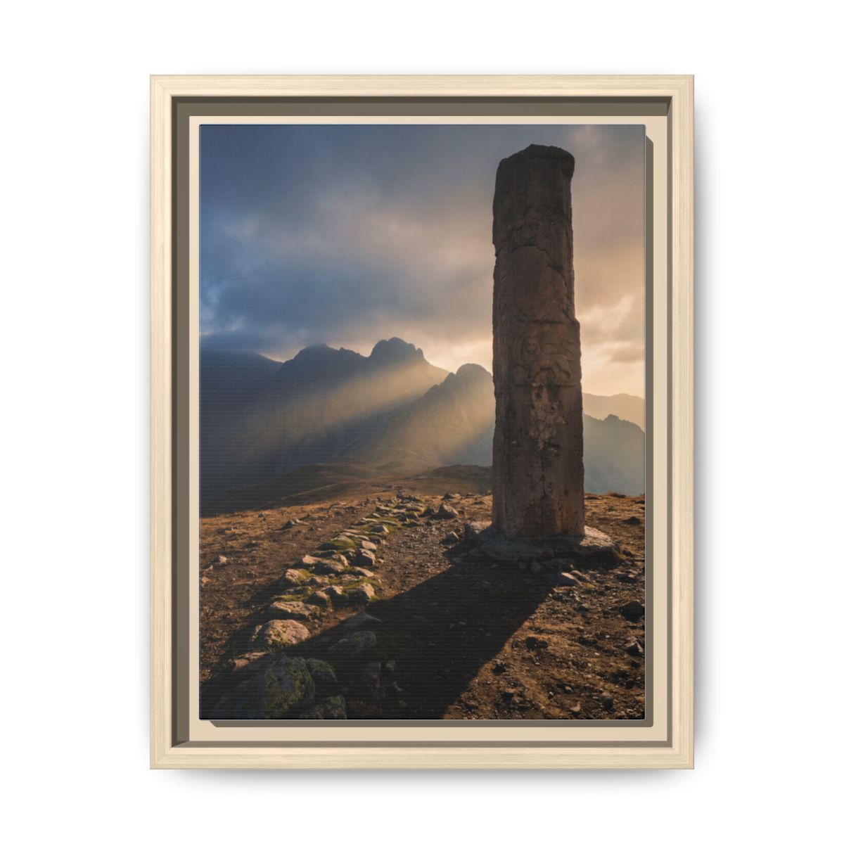 Framed Matte Canvas - Sun Peak