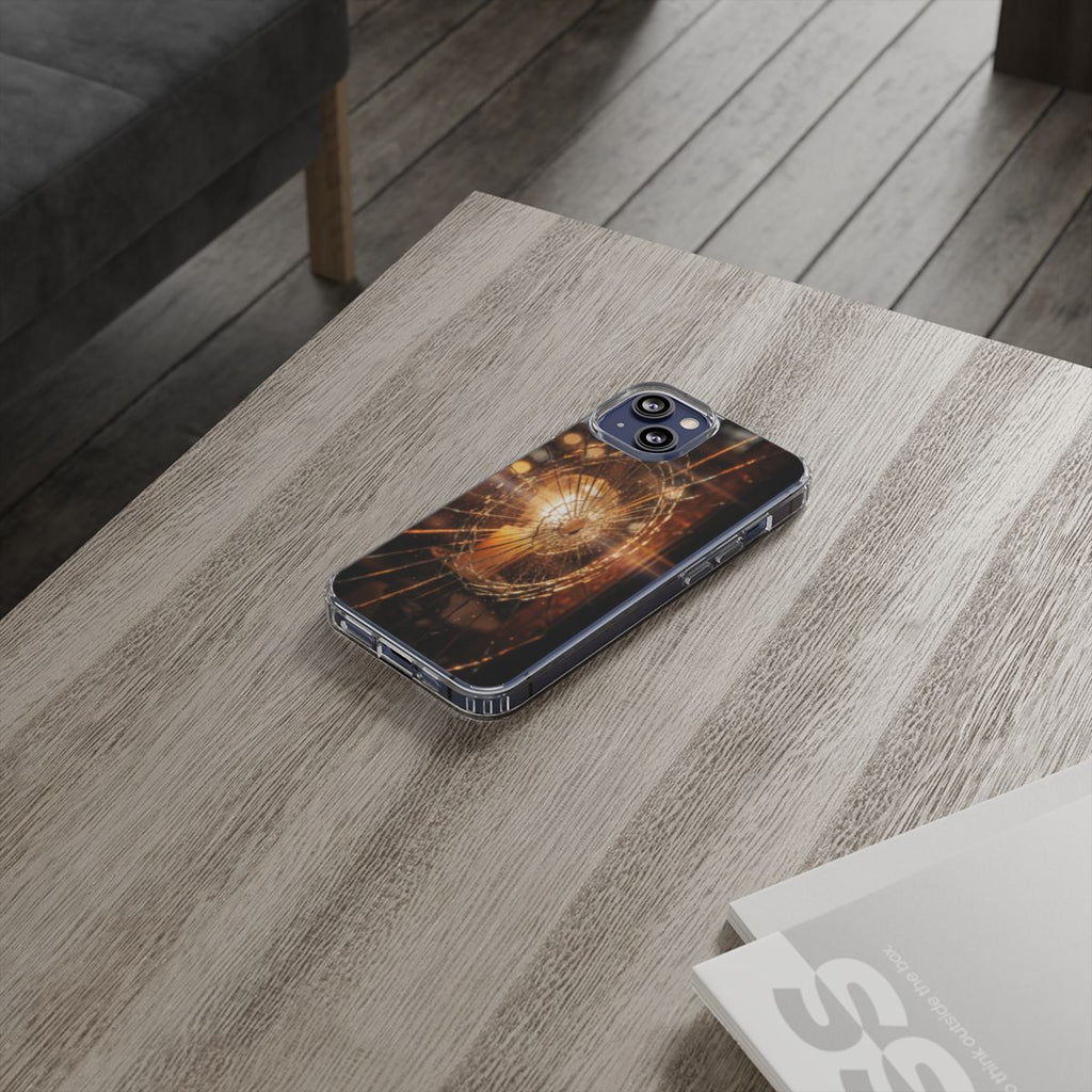Clear Impact-Resistant Case - Fractured Glow