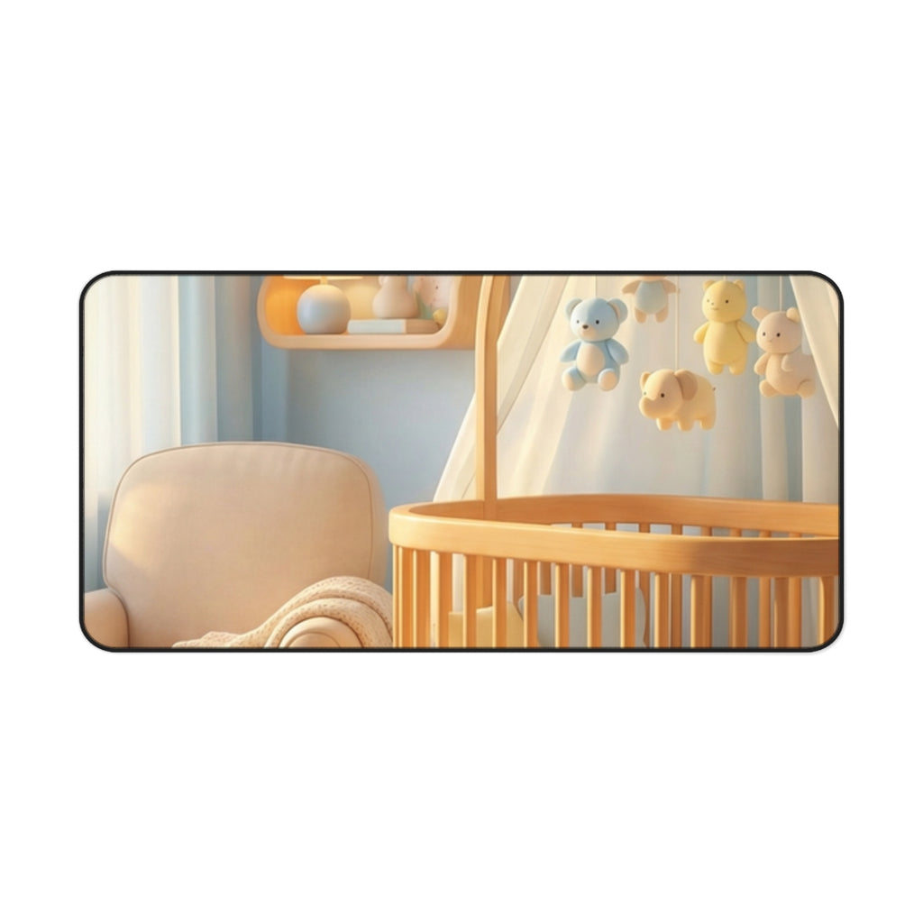 Nursery Aesthetic Desk Mat - Work Peace