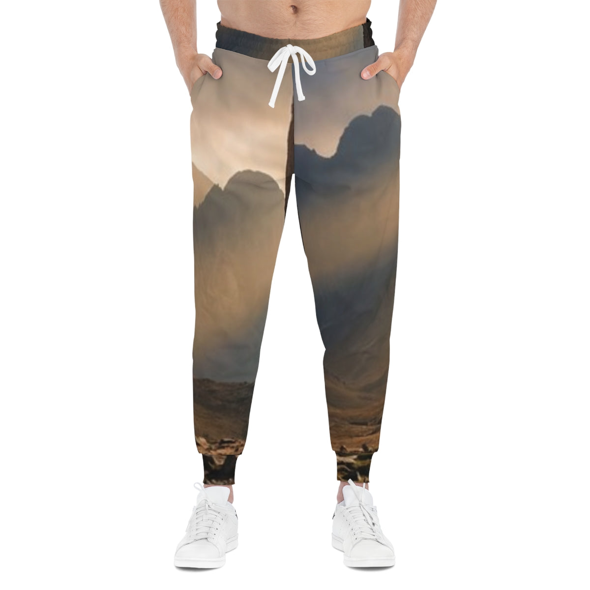 Men's Athletic Joggers - Ancient Stone Column Mountain... |...