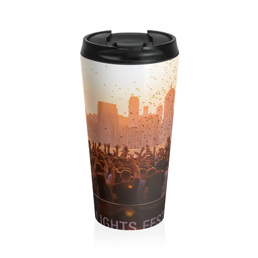 Stainless Steel Travel Mug - City Lights