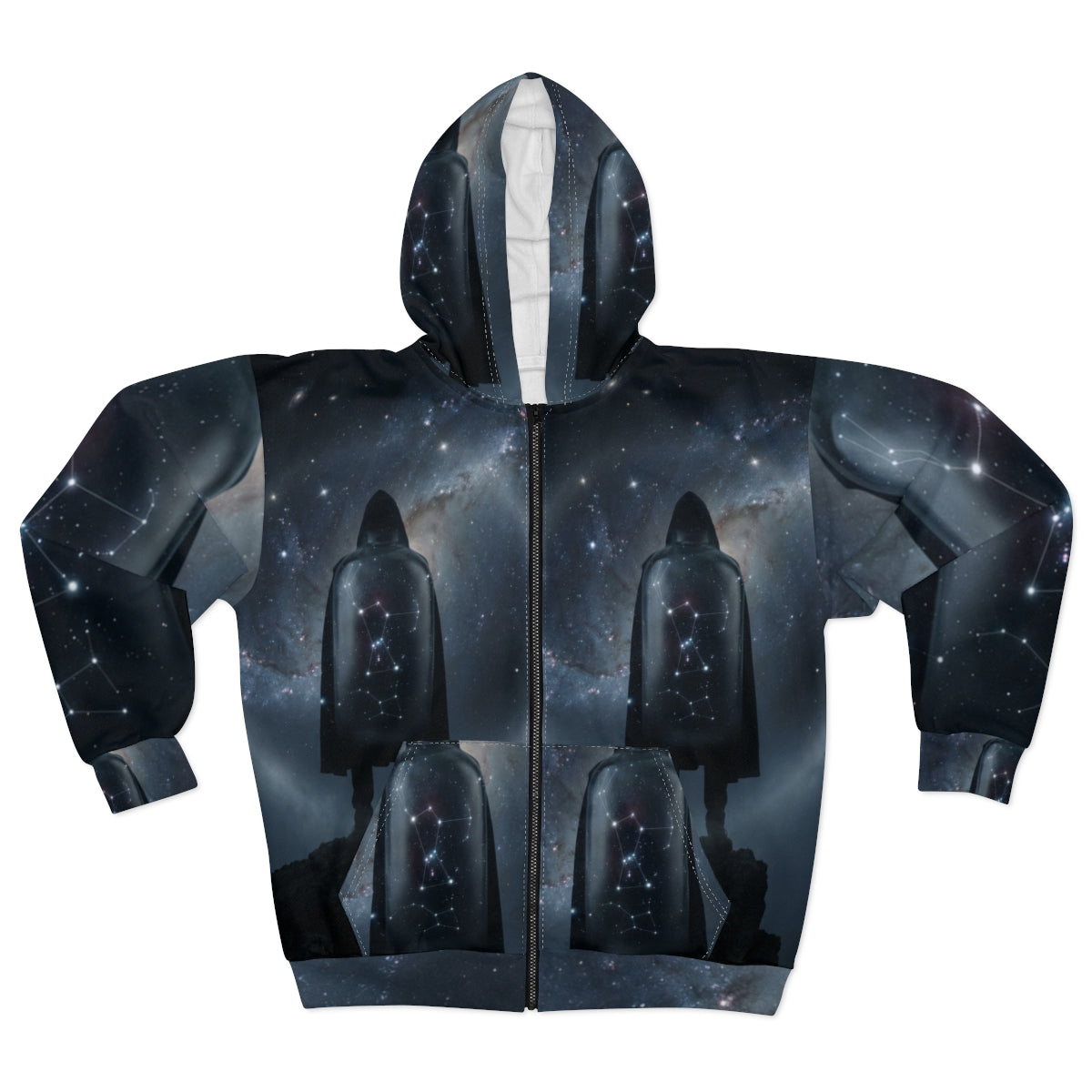 Men's Zip Hoodie - Orion Constellation | Echovira Gallery