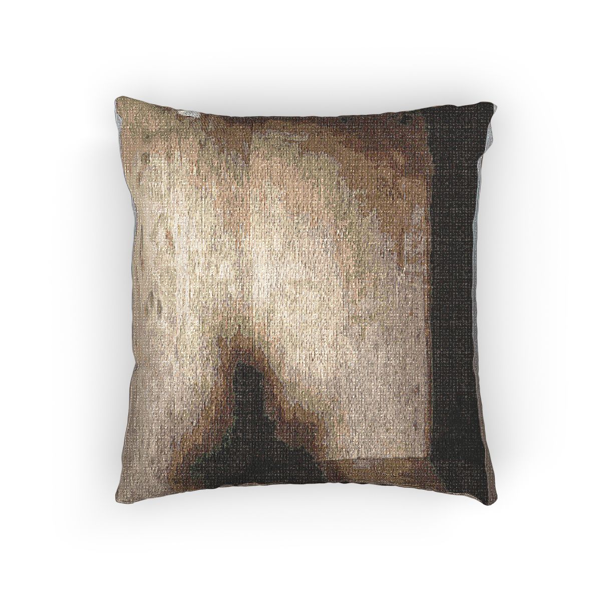 Woven Pillow - Shadows of the Citadel moody architectural......