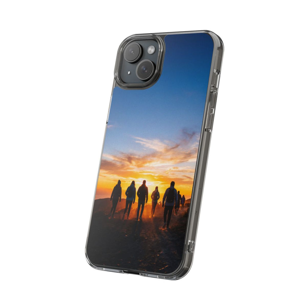 Clear Impact-Resistant Case - Sunset Peaks