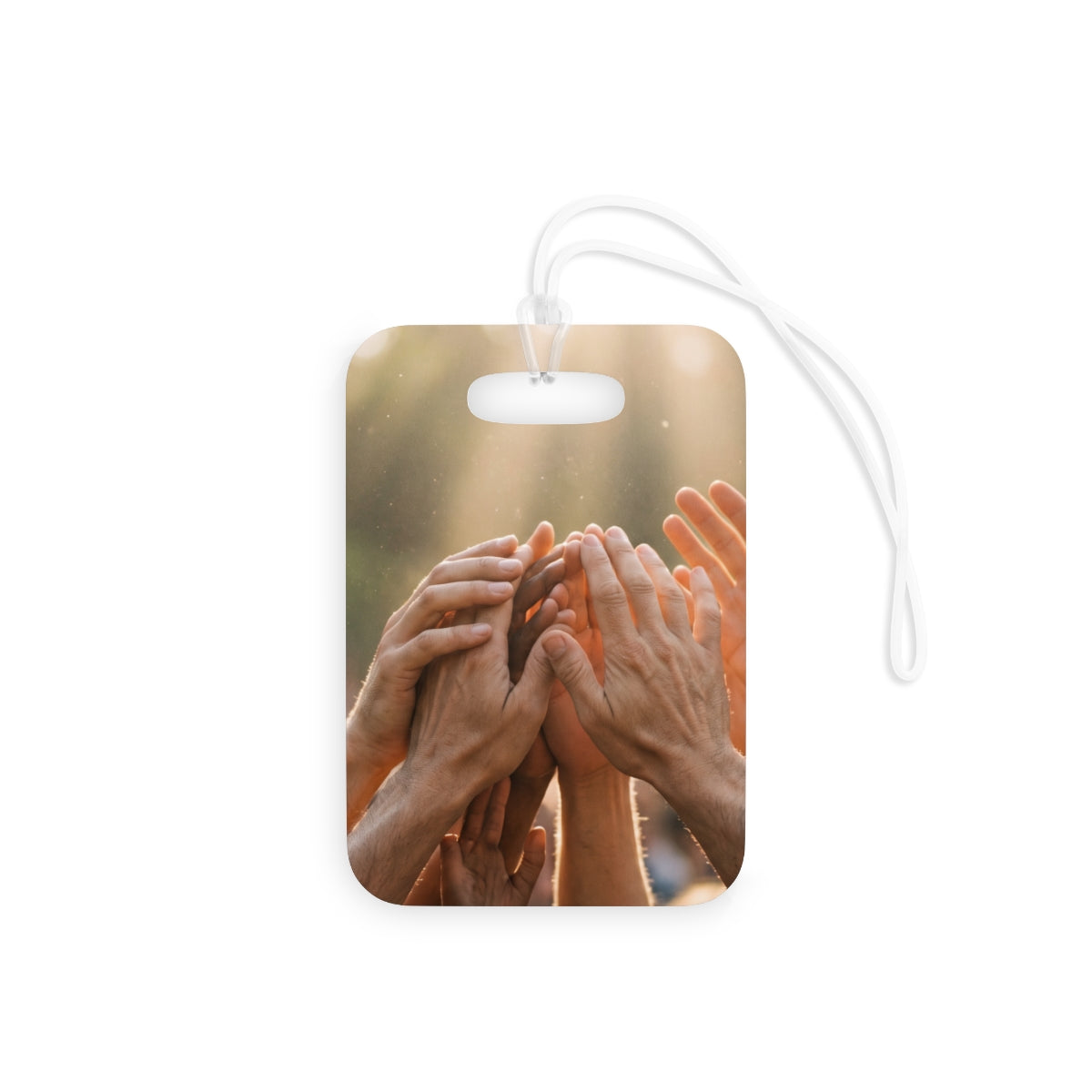 Luggage Tags - Golden Rays of Unity Wall Art | Echovira...