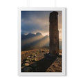 Framed Vertical Poster - Mystic Monolith Ancient Persian......
