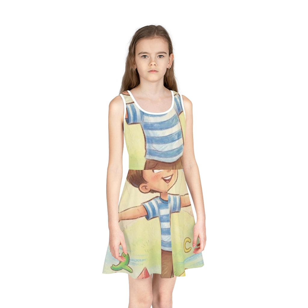 Girls' Sleeveless Sundress - Sunny Wonder | Echovira Gallery