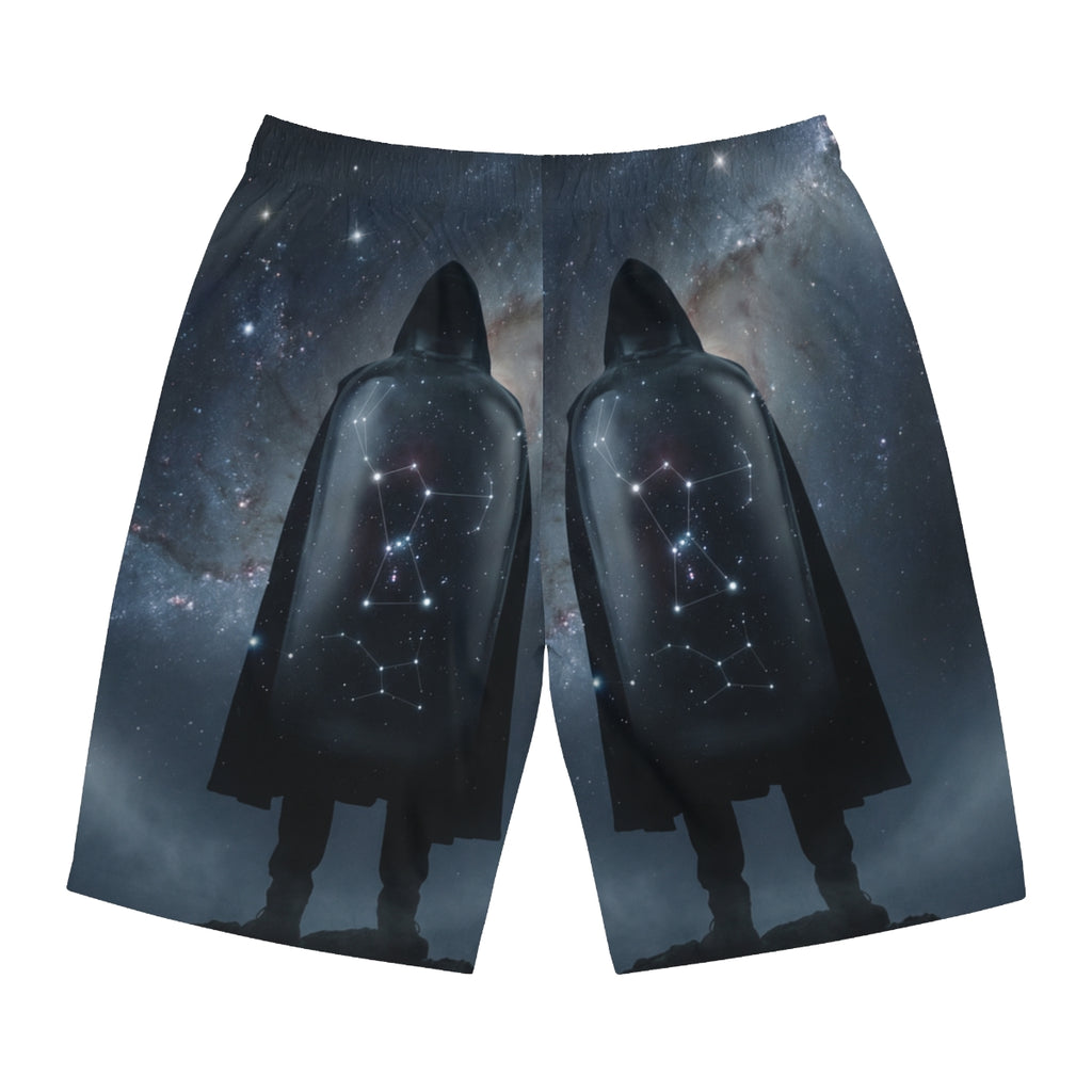 Men's Board Shorts with Orion Constellation Art