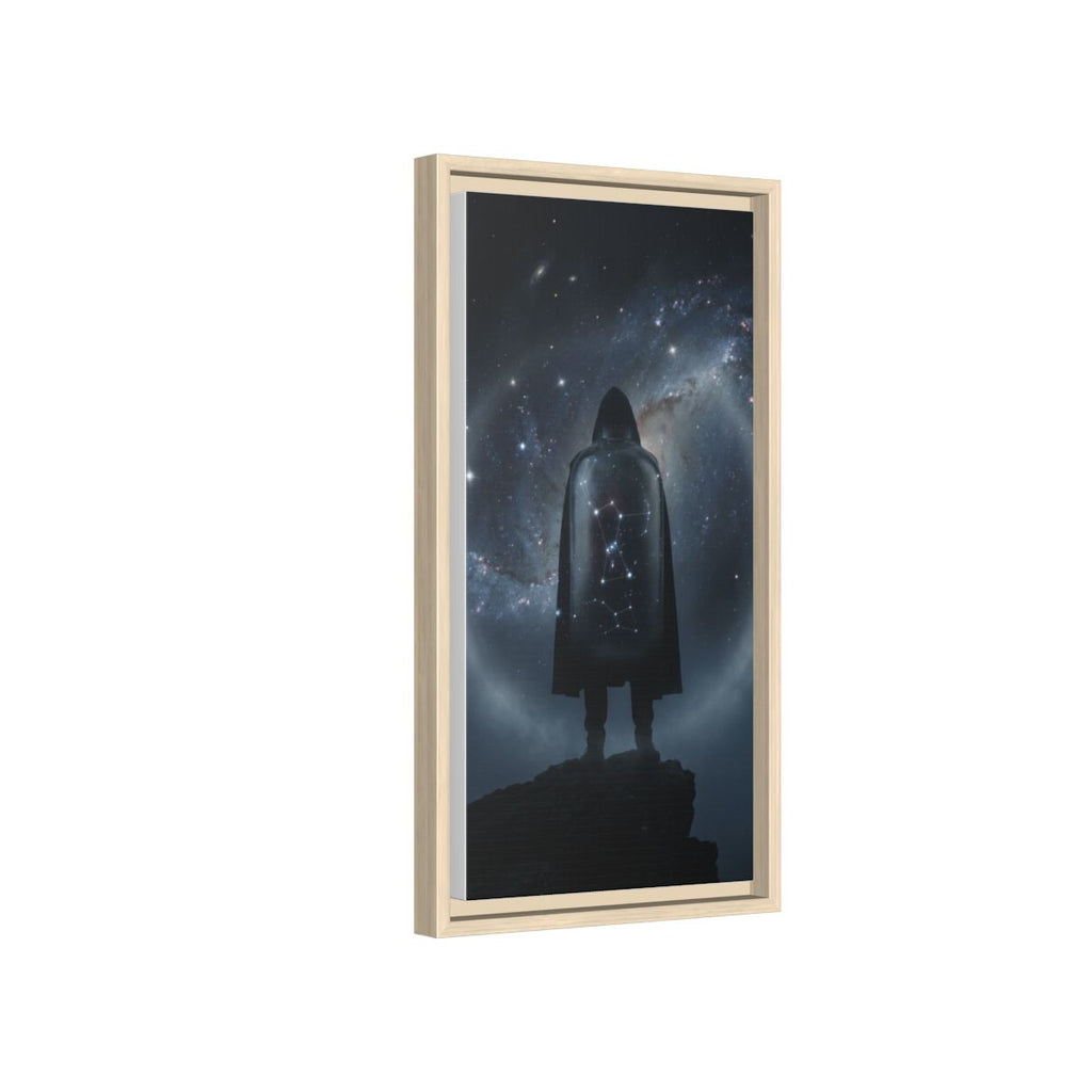 Framed Matte Canvas - Cosmic Sentinel — Natural / 1.25" (8×10, 9×12, 11×14, 12×16, 10×20, 12×18, 16×20, 16×24, 12×36, 18×24, 20×24, 16×32, 20×30, 24×30, 16×48, 24×32, 24×36, 24×48, 20×60, 30×40, 32×48, 30×60 & 40×60)