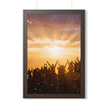 Framed Vertical Poster - Summit Ridge — Walnut (11×14... |...