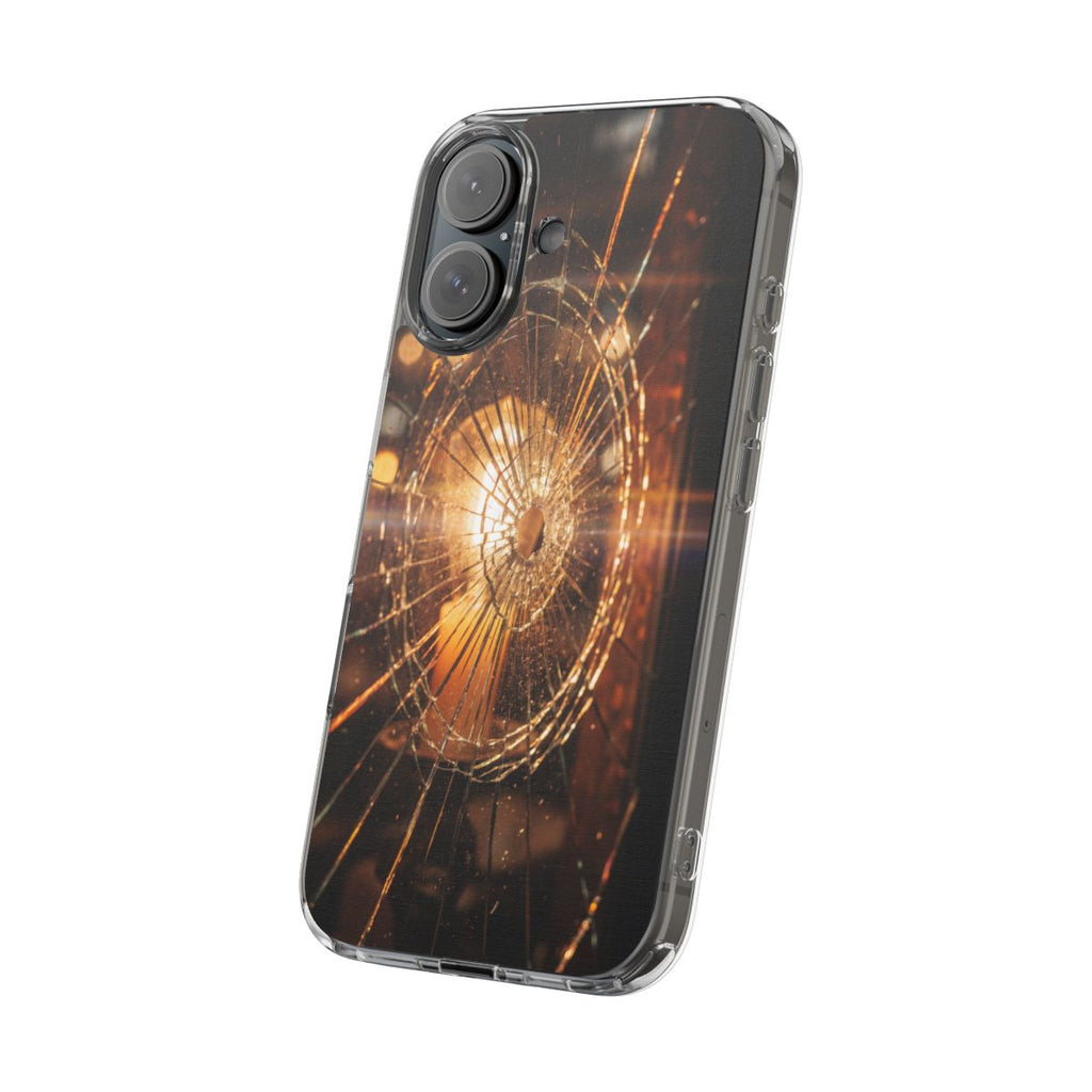 Clear Impact-Resistant Case - Fractured Glow