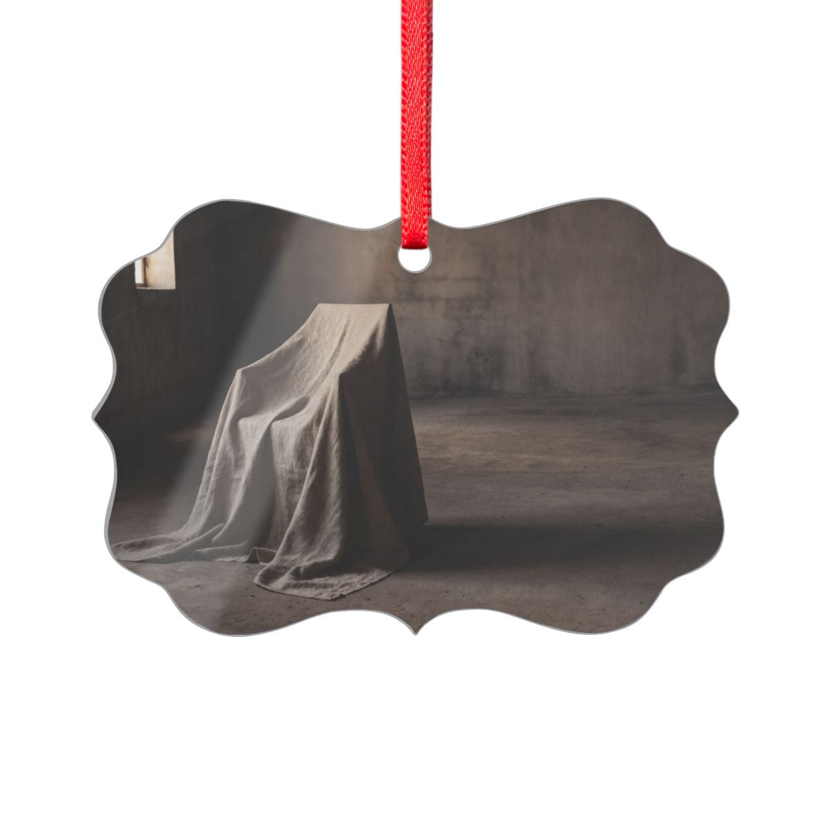 Acrylic Ornament - Minimalist Draped Form