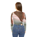 Women's V-Neck Long Sleeve Shirt Barefoot Art