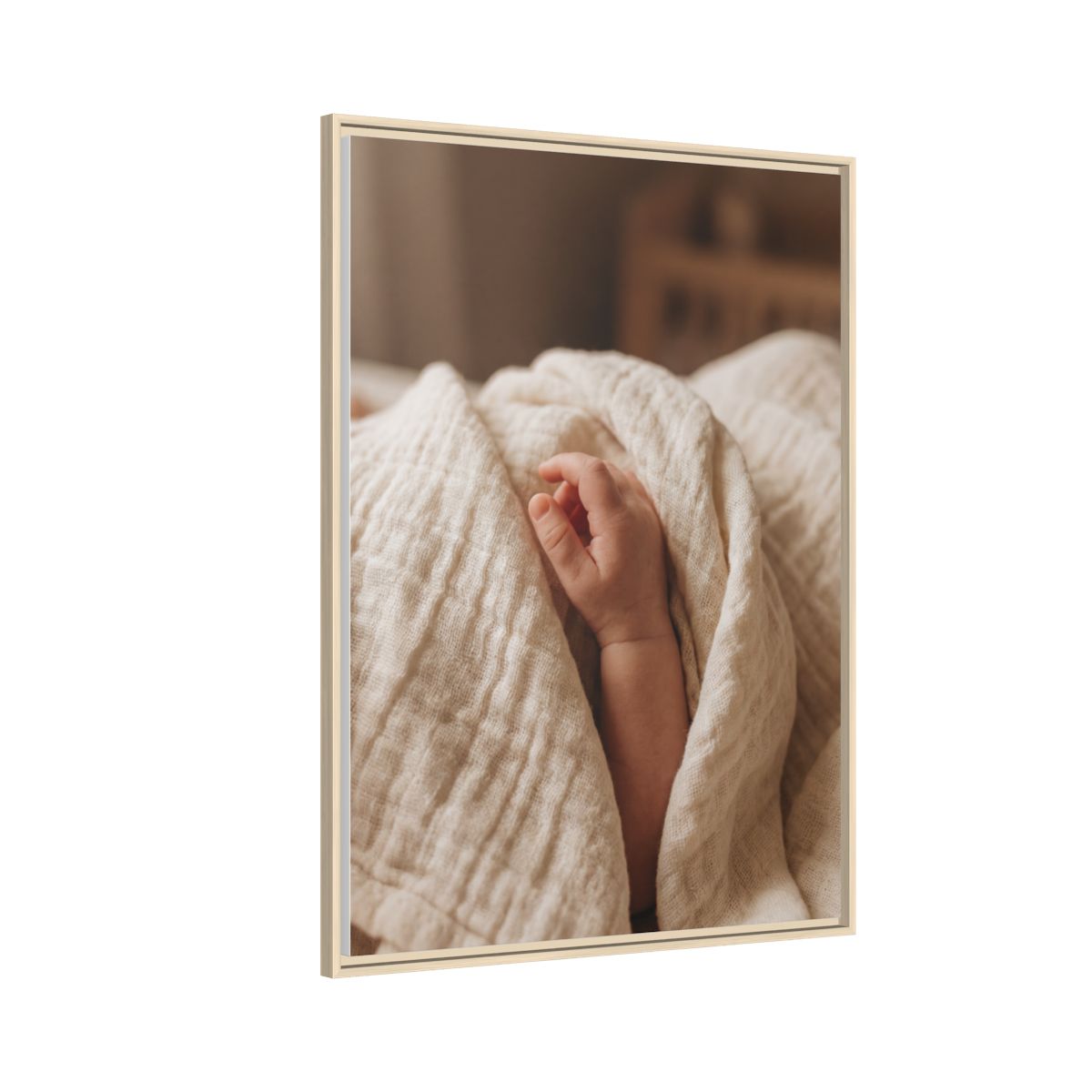 Matte Canvas, Framed - Neutral Nursery