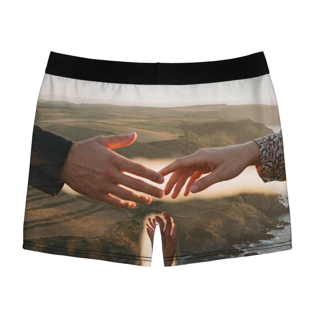 Men's Boxer Briefs - The Infinite Touch | Ethereal Coastal...
