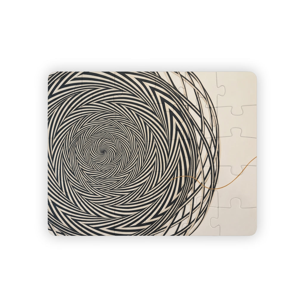 30-Piece Kids' Puzzle Spiral Op Art
