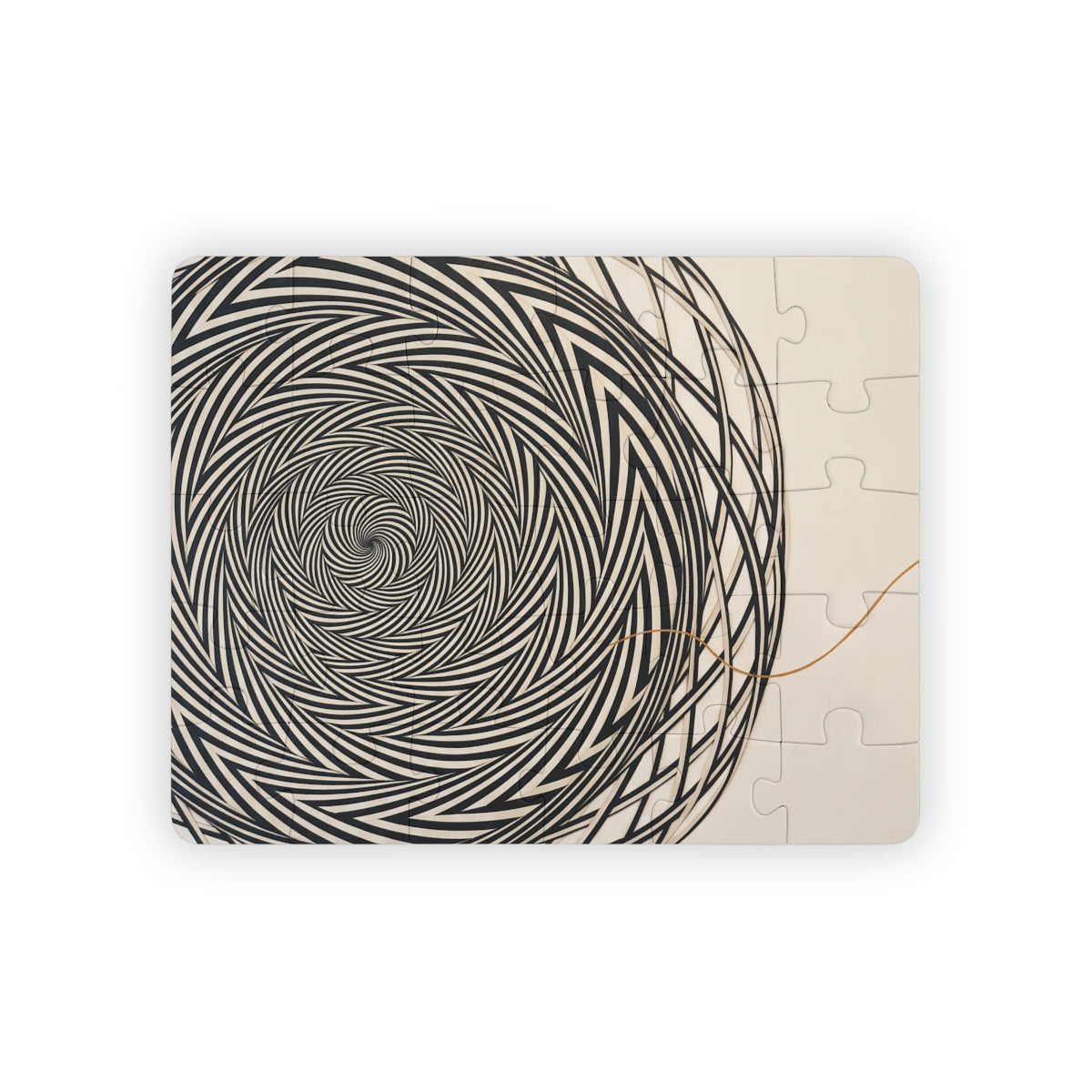 30-Piece Kids' Puzzle Spiral Op Art