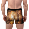 Men's Boxer Briefs - Shattered Amber Glow Aesthetic Art |...