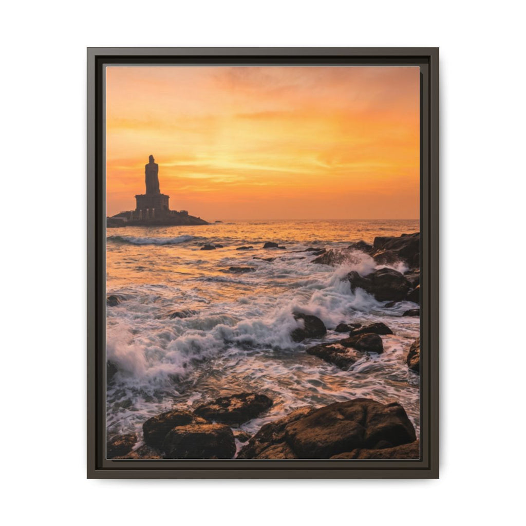 Framed Matte Canvas - Majestic Golden Coast