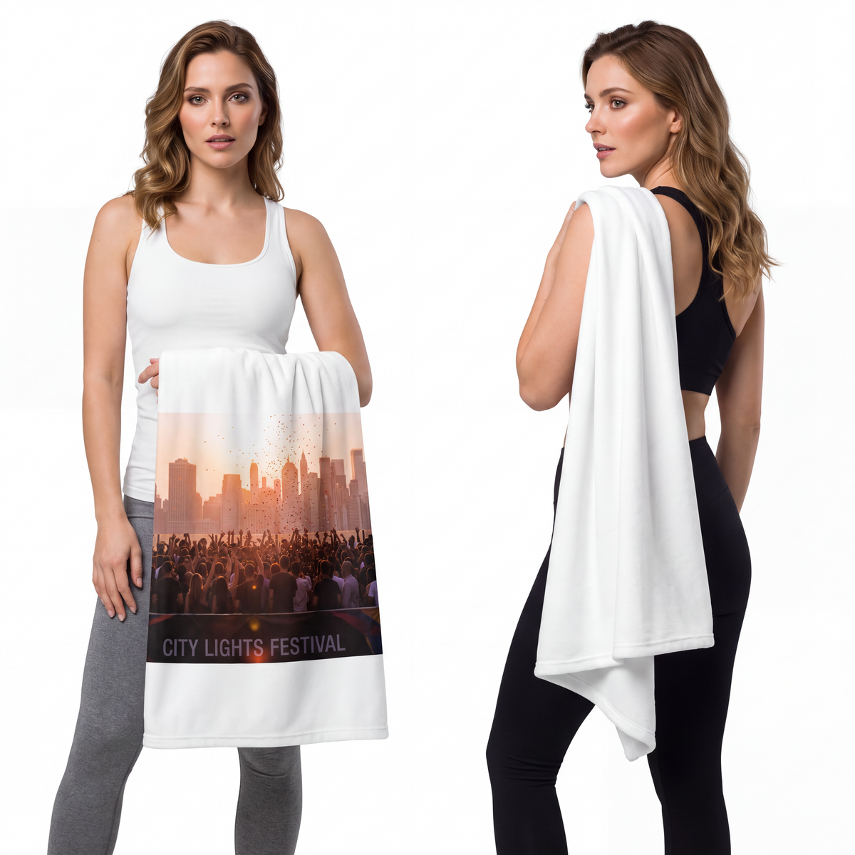 Velveteen Microfiber Blanket - City Lights | Echovira...