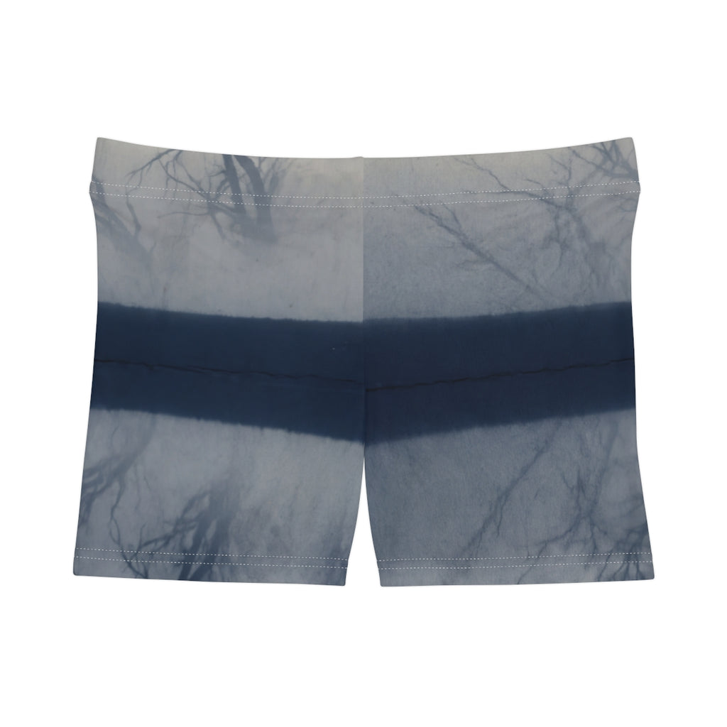 Women's Shorts with Moody Lake Landscape