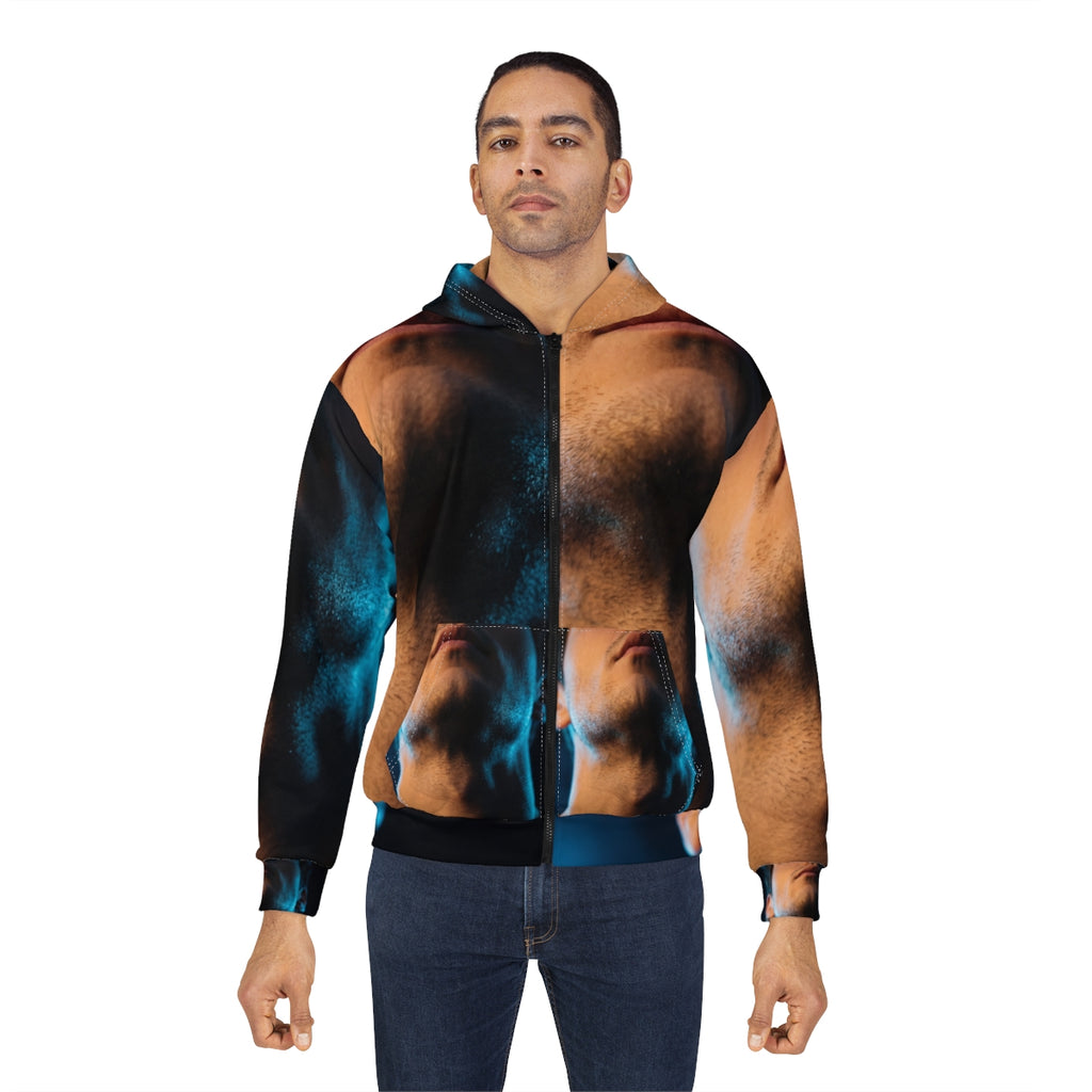 Unisex Kapuzenjacke mit Reißverschluss – Midnight Pulse