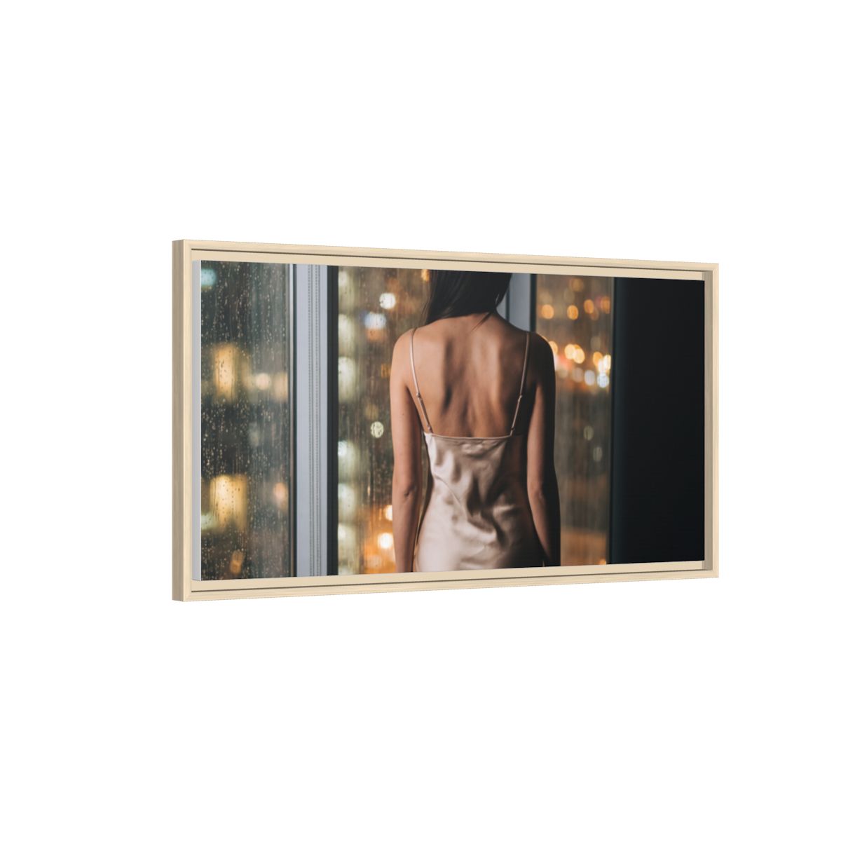 Framed Matte Canvas - Cinematic Nights — Natural / 1.25"