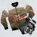 Men's Bomber Jacket - The Infinite Touch | Ethereal Coastal...