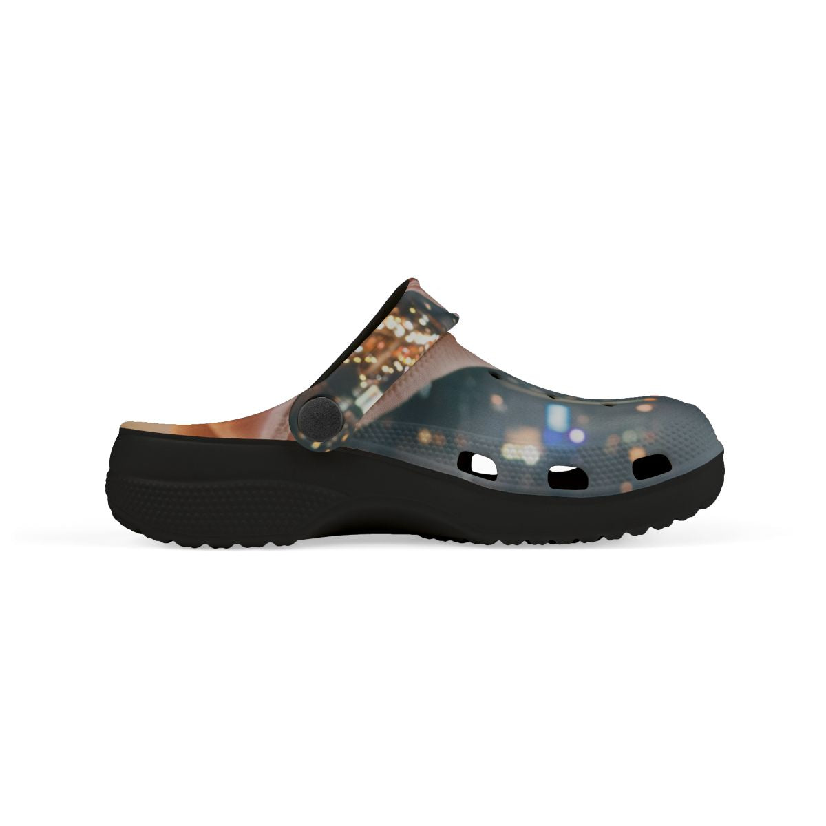 Kids' Clogs with Futuristic City Lights