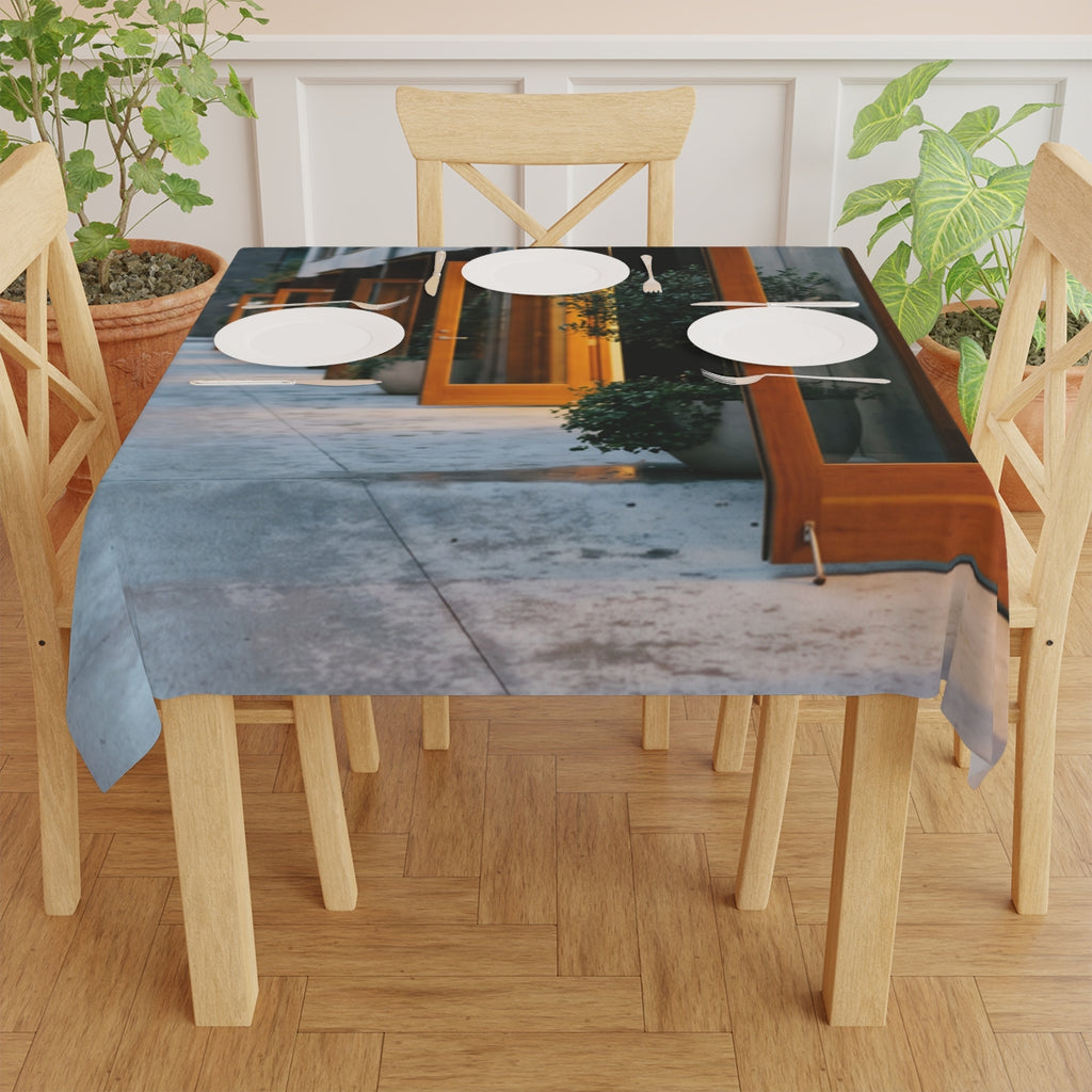 Tablecloth - Twilight Courtyard Dining | Echovira Gallery