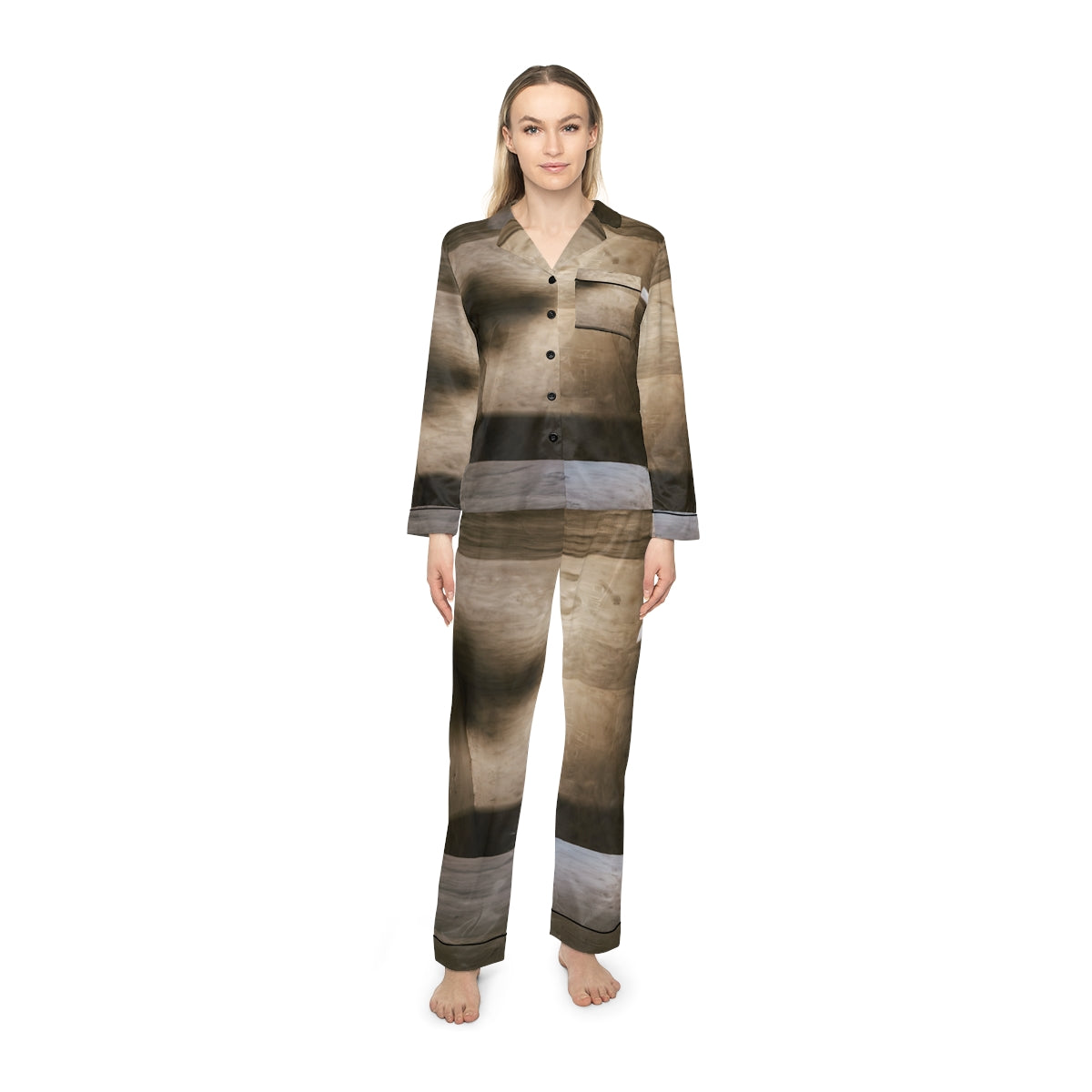 Women's Satin Pajamas - Shadows of the Citadel moody... |...