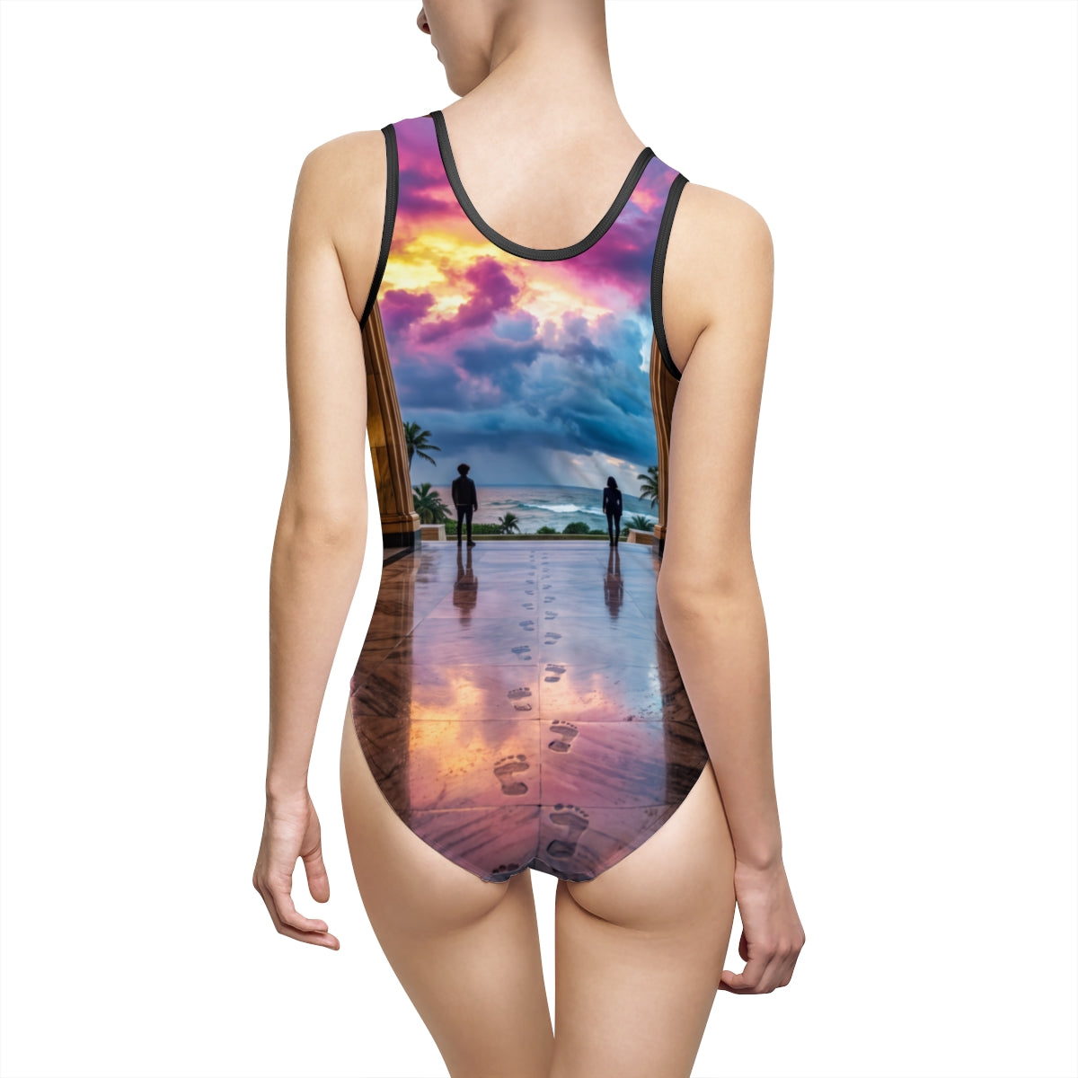 Sunset Colonnade Women's One-Piece Swimsuit