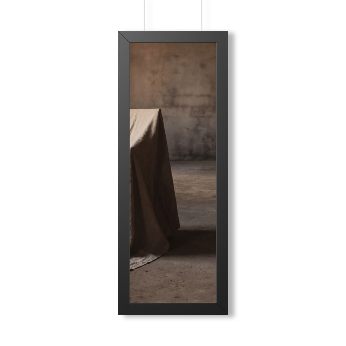 Framed Vertical Poster - Draped Silence Still Life Art... |...