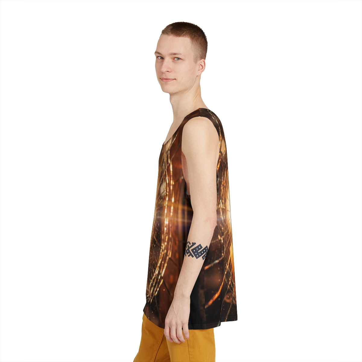 Men's Tank Top - Shattered Cinematic Edge