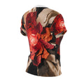 Women's Cut & Sew Tee - Crimson Bloom | Echovira Gallery
