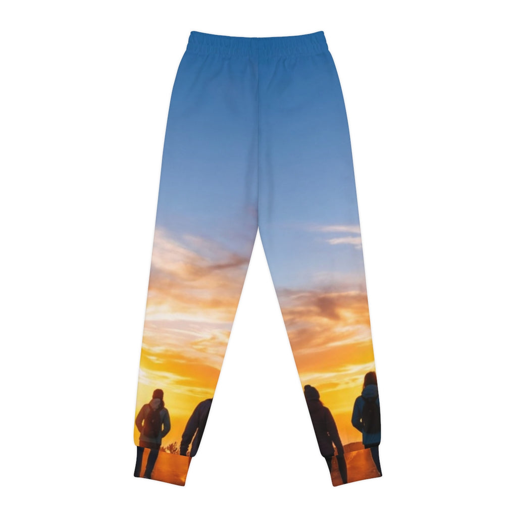 Youth Joggers - Golden Hour Wanderlust Art | Echovira...