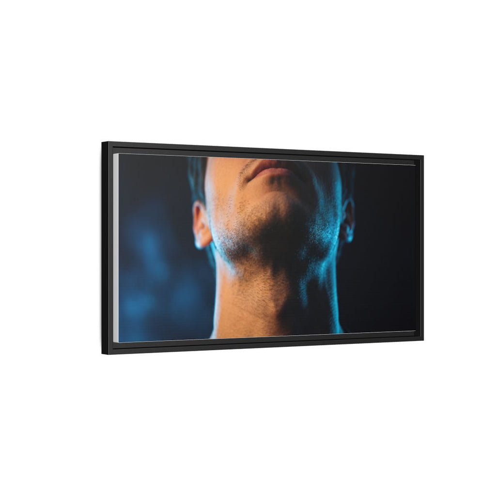 Framed Matte Canvas - Neon Pulse Core — Black / 1.25"