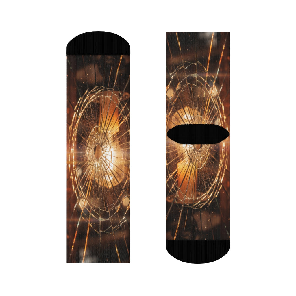 Crew Socks - Cinematic Fractured Glass