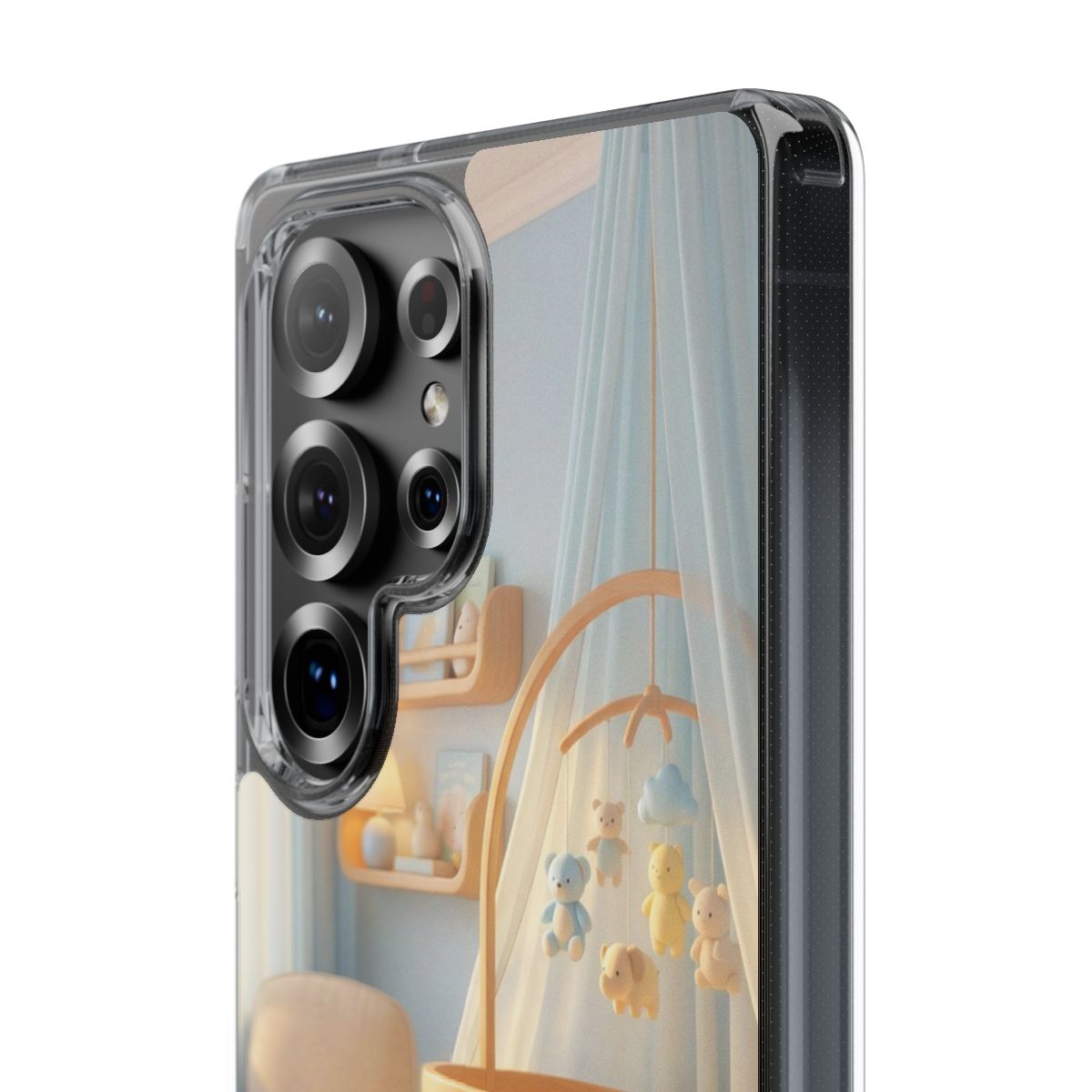 Clear Impact-Resistant Cases - Soft Blue Clear Phone Case...