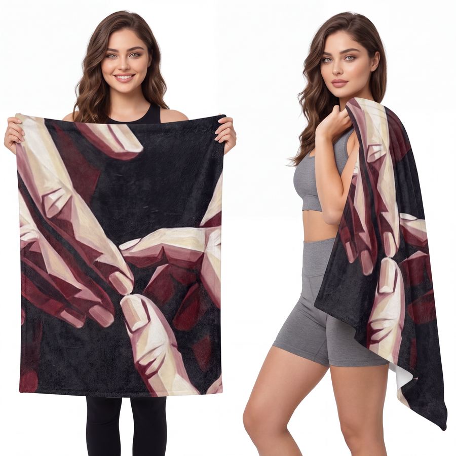 Velveteen Microfiber Blanket - Faceted Touch